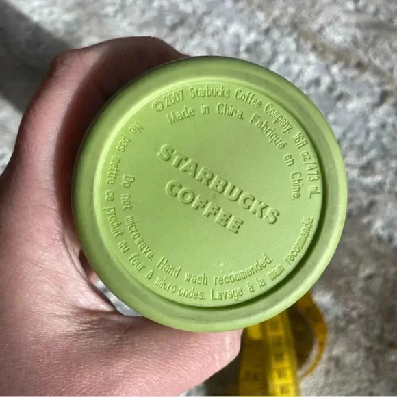 Starbucks Fall Leaves Tumbler Travel Mug Coffee Cup Green 2007 - Picture 7 of 9